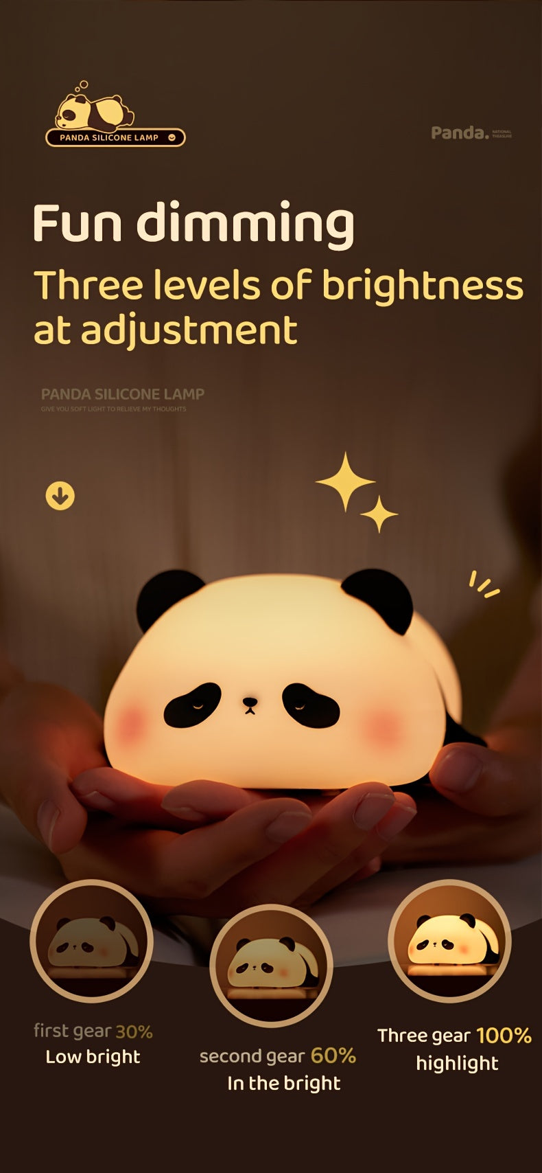 LAZY PANDA Nightlight by ANILAMPS™